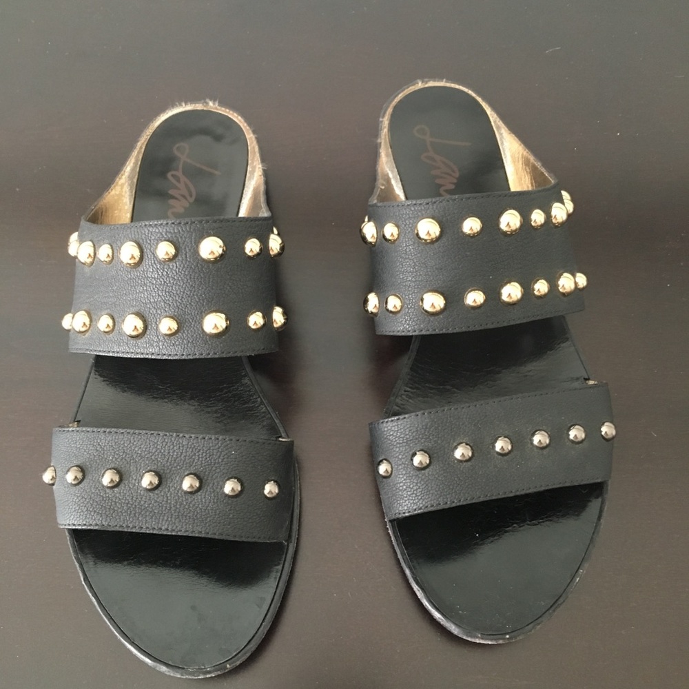 Lanvin Sandals with Gold Embellishments